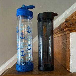 Blue & Black Water Bottles